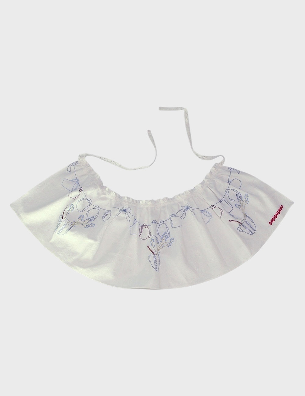 papipupepo Styling Apron Wrap – Embroidered Layer for Everyday Looks