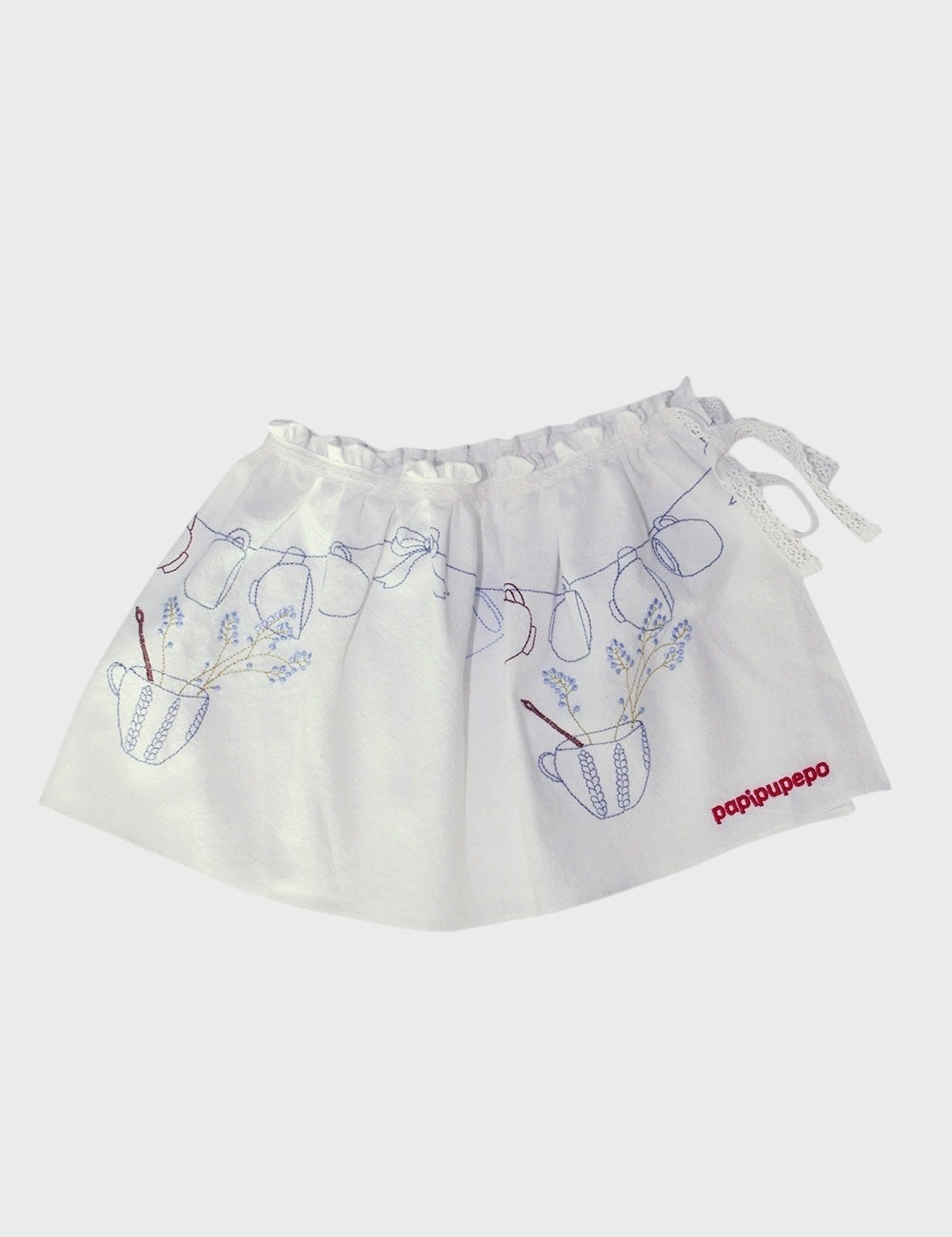 papipupepo Styling Apron Wrap – Embroidered Layer for Everyday Looks
