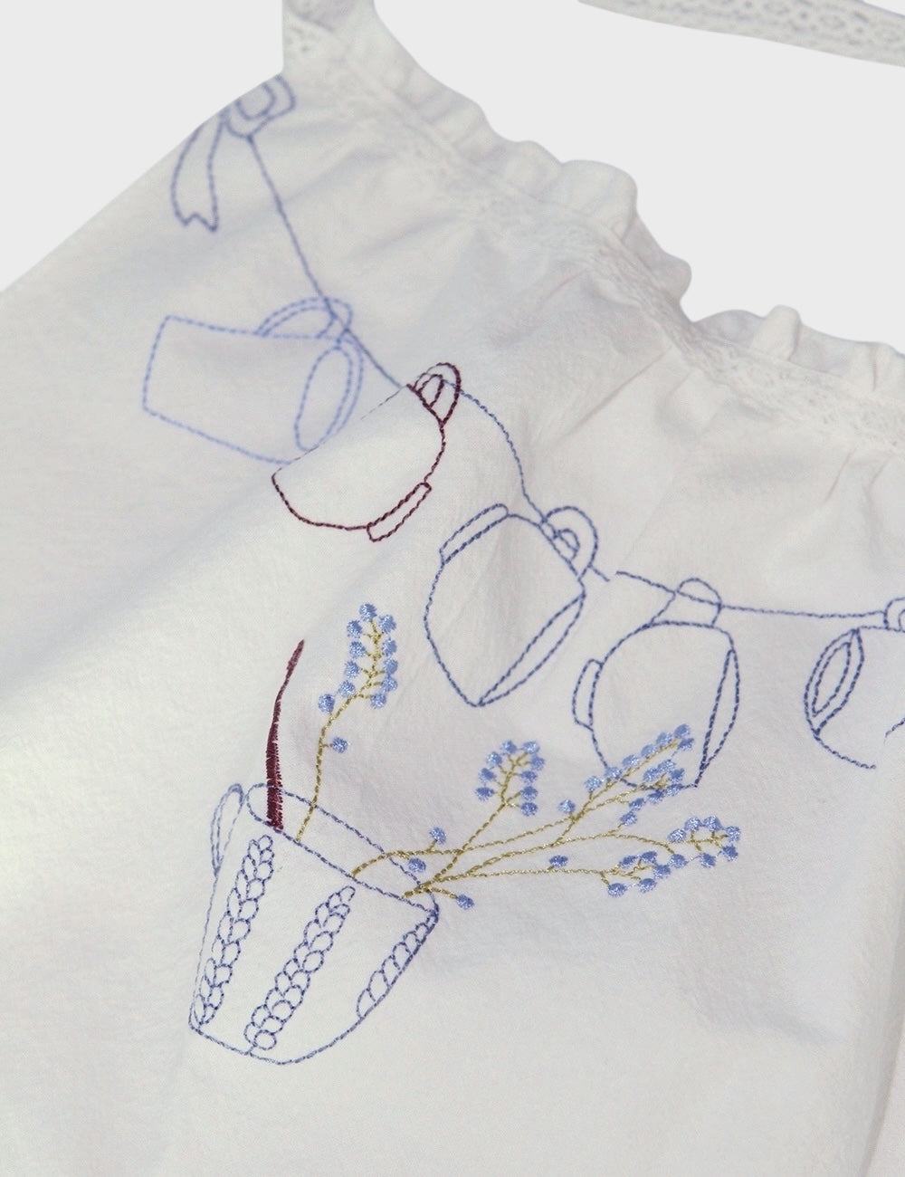papipupepo Styling Apron Wrap – Embroidered Layer for Everyday Looks